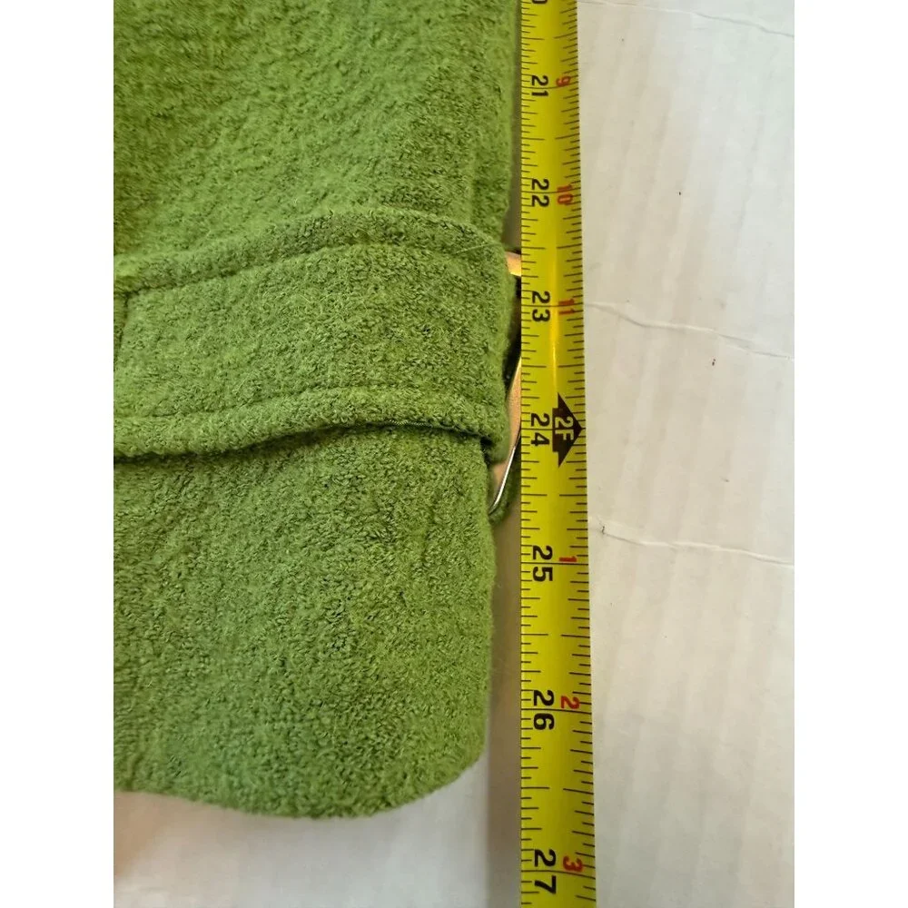 Focus 2000 Womens Green Wool Blend Button-Up Jacket 3X Office Academia Preppy - Picture 8 of 11